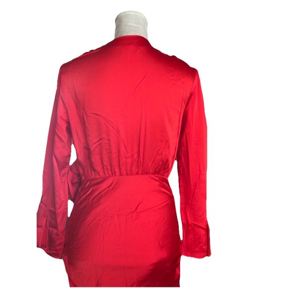 Future Collective  Rosette Mini Dress  Floral Ruched V Neck Whimsigoth Sz 4 NWOT - Picture 11 of 13